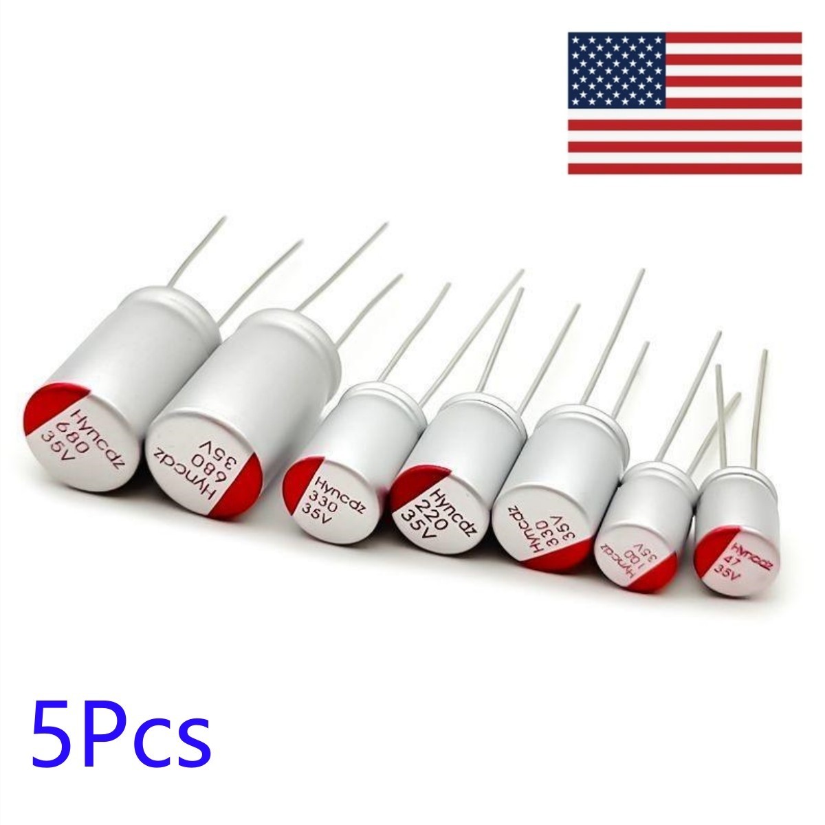 5PCS Solid Capacitor 2.5V 6.3V 10V 16V 25V 35V 100uF 220uF 470uF 680uF 820uF