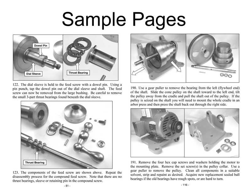 South Bend Lathe Heavy 10 – Rebuild Parts Kit & Illustrated Guide: Model 10L 10R