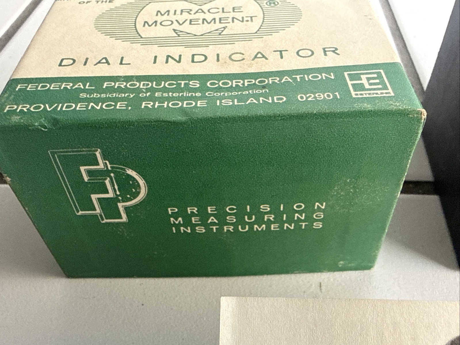 Federal B81 Dial Indicator .001″ Fully Jeweled Miracle Movement In Box Esterline