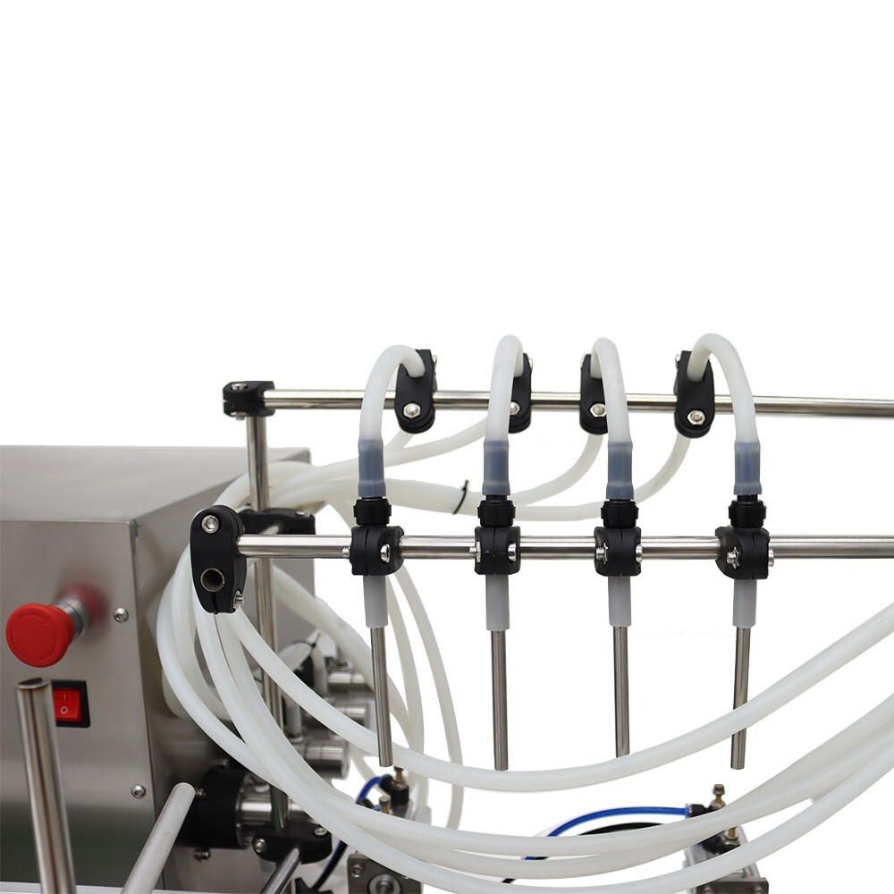 110V Automatic 4Head Magnetic Pump Filling Machine Liquid Bottle Filler 5-1000ml