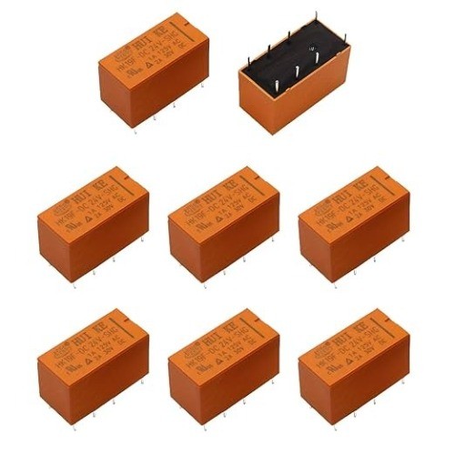 Coil DPDT PCB Power Relay DC 12V 8 Pins Mini Power Relay PCB Rel Color: DC 12V