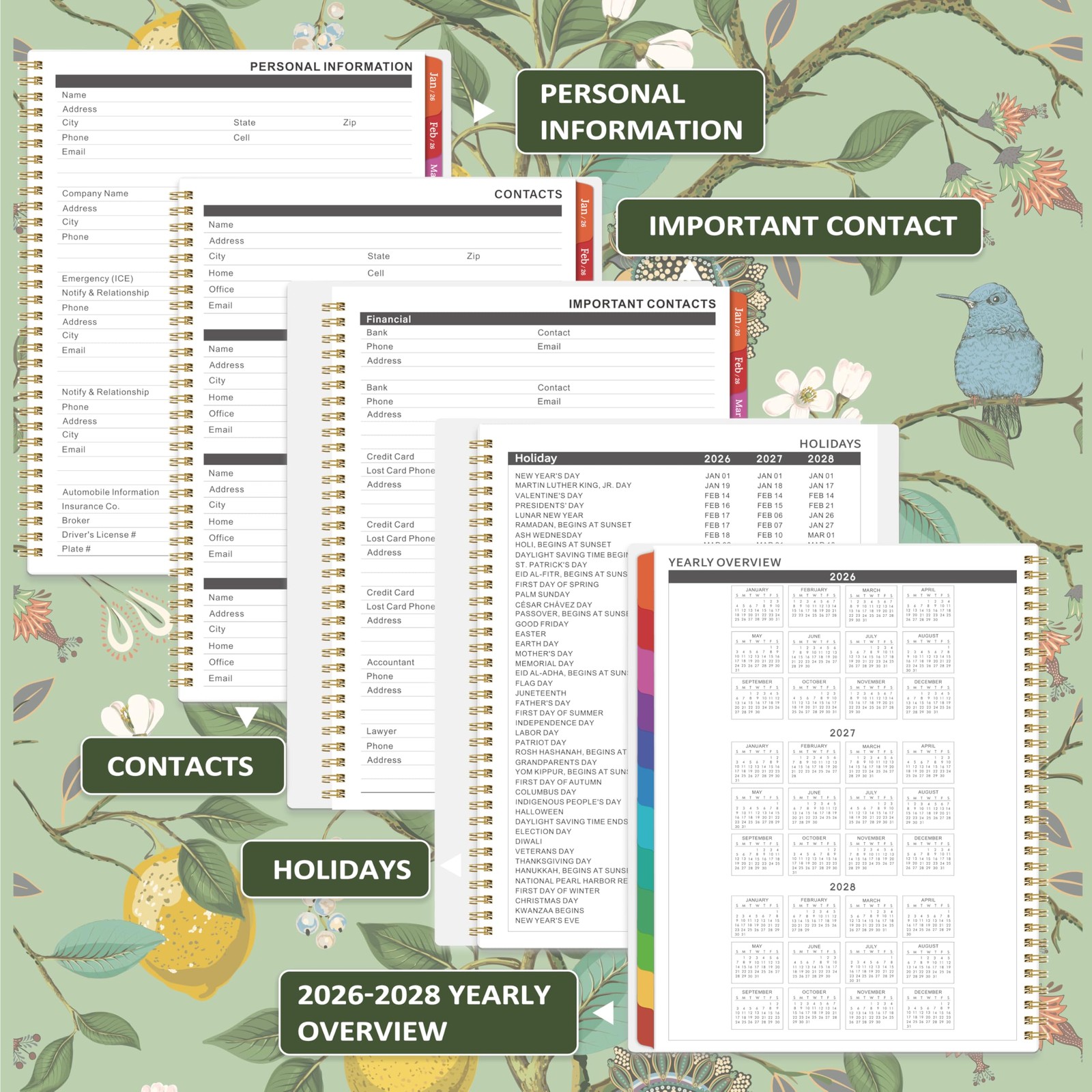2026 Monthly Planner – 2026 Planner, JAN 2026 – DEC 2026, 2026 Monthly Plann…
