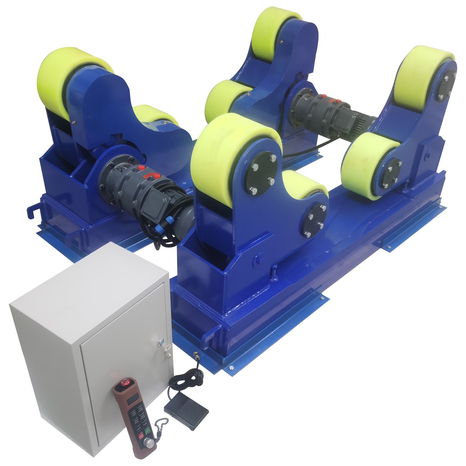 5Ton Welding Turning Roller Positioner 220V Remote Control Turning Rolls Support