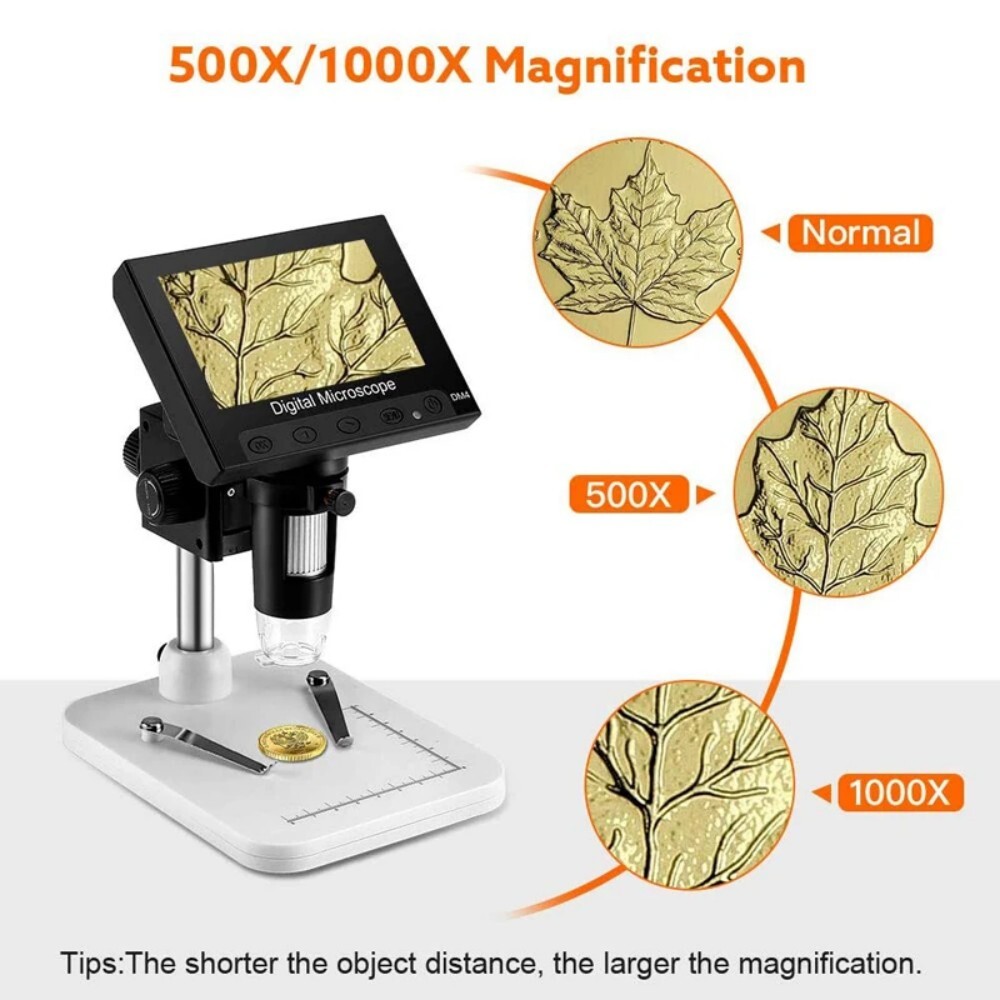 Elikliv Digital Microscope 1000X USB Coin Microscope 4.3″ LCD Screen Soldering