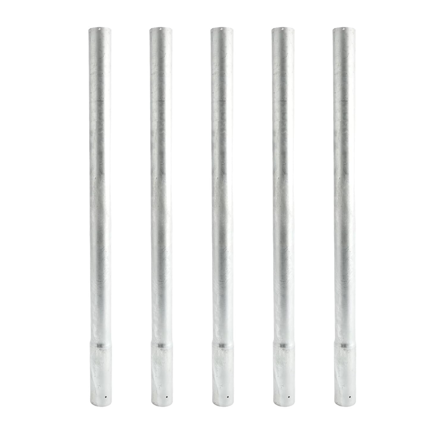 2 ft Long Chain Link Fence Post Extenders for 1 5/8″ Fence Posts (Pack of 5)