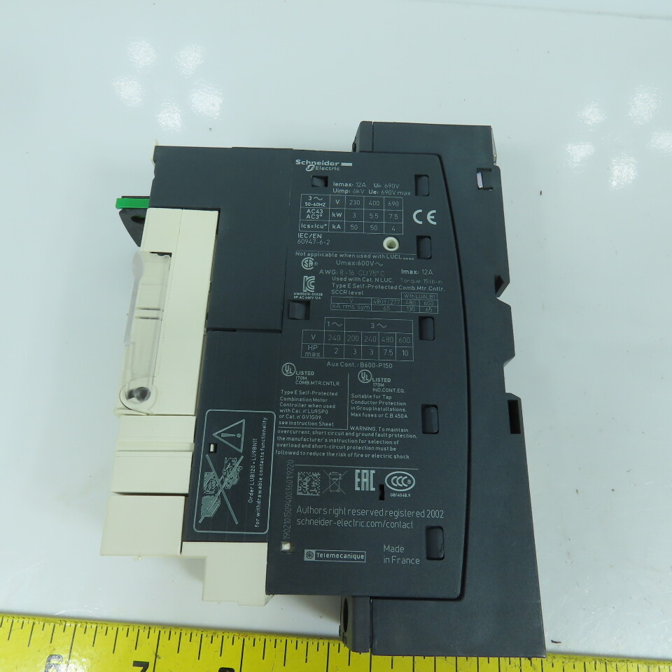 Schneider LUCB05FU Motor Starter Control Unit 1.25-5.0A 2-10HP