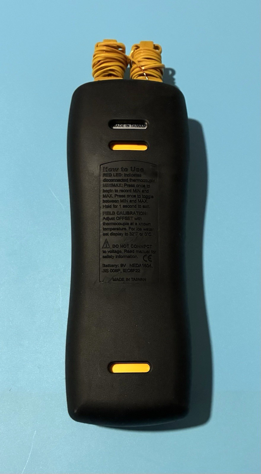 Fieldpiece ST4 Dual Temperature Digital Thermometer with Case Working