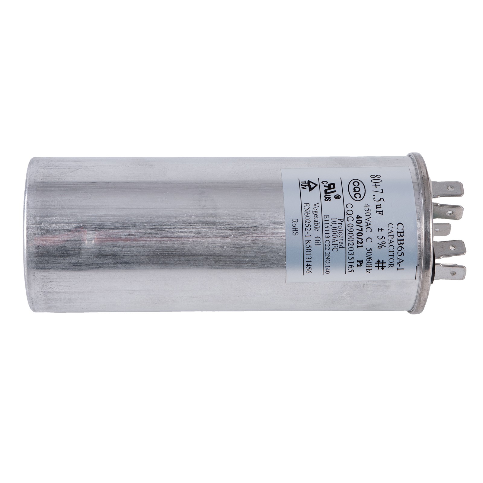 Fits Heat Pump Capacitor 473731Z Replacement 80+7.5 uF 450VAC 50/60Hz Pentair