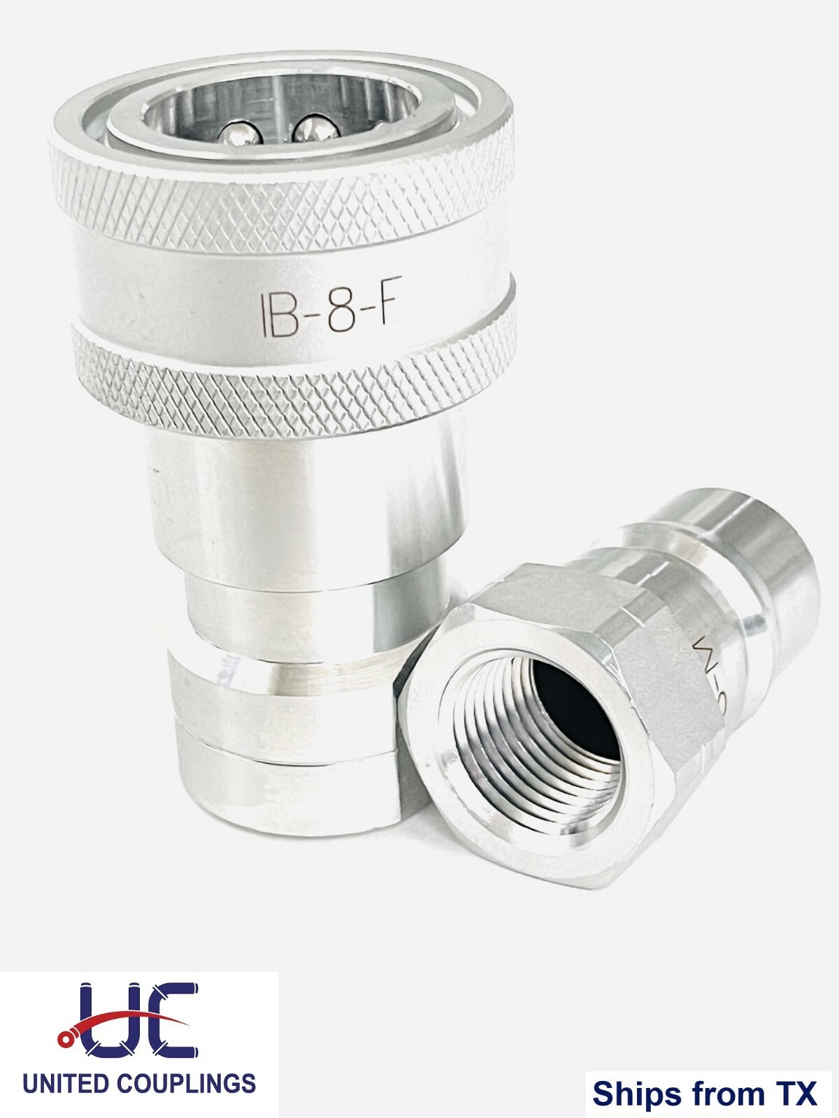 1/2″ NPT ISO 7241-1 Series “B” Quick Disconnect Hydraulic Couplings, Set of 10