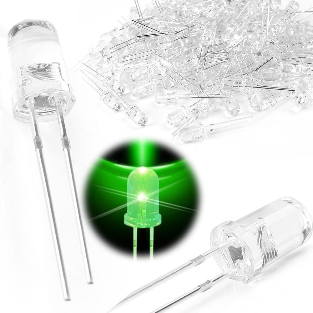 5mm Ultra Bright LED White Light Bulb Lamp 20000mcd Super Bright 100PCS Auto US
