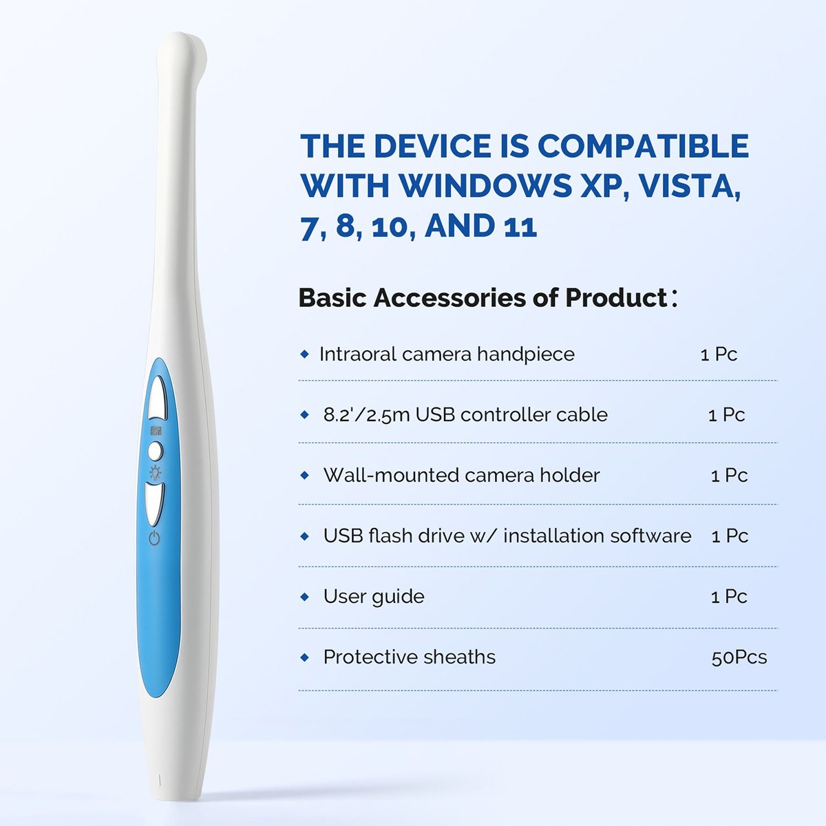 AZDENT Dental HD Intraoral Camera USB Digital Imaging Work on Dexis/Eaglesoft