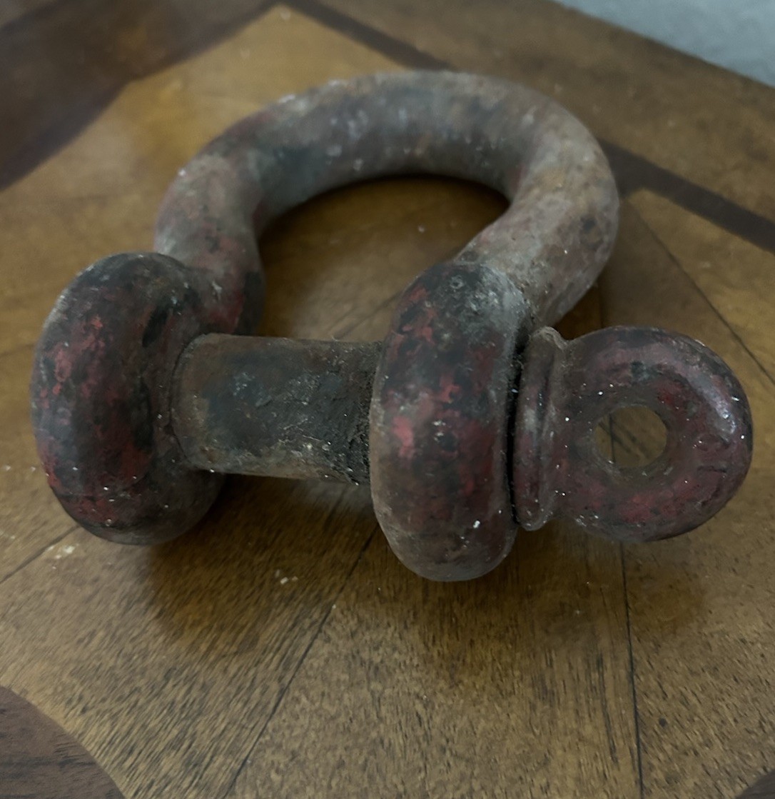 Vintage Crosby Anchor Shackle For Rigging Heavy Loads 5” Width 6.5” Length