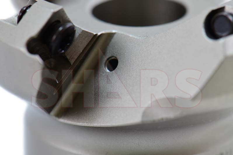 Shars CNC 2″ Coolant 45 Degree Indexable Face Mill SEHT Insert 4 Flute P[