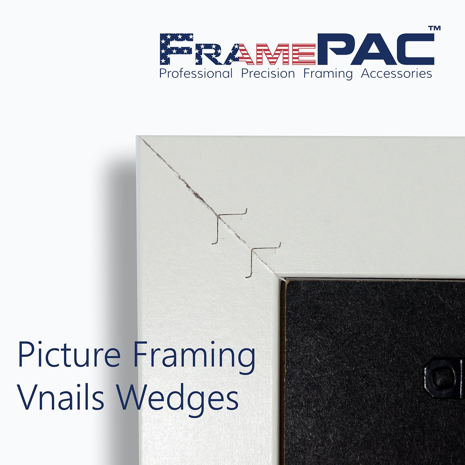 FramePac V Nails for Picture Frames Hardwood 10mm (3/8 Inch) 3/8 inch [10mm]