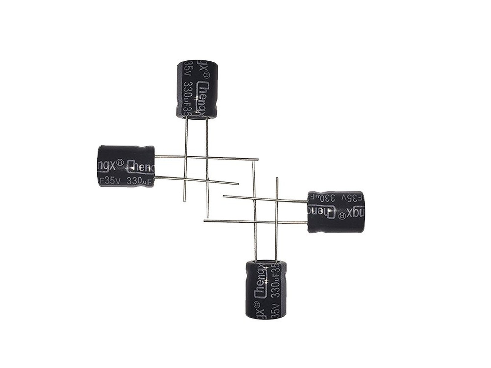 330uF 35V 10X13mm +/-20% -40 to +105°C 25 PCS Aluminum Electrolytic Capacit
