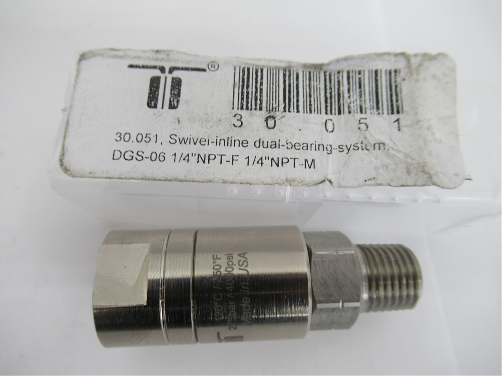 Mosmatic 30.051 , DGS-06 , 1/4″ FNPT x 1/4″ MNPT In Line Swivel