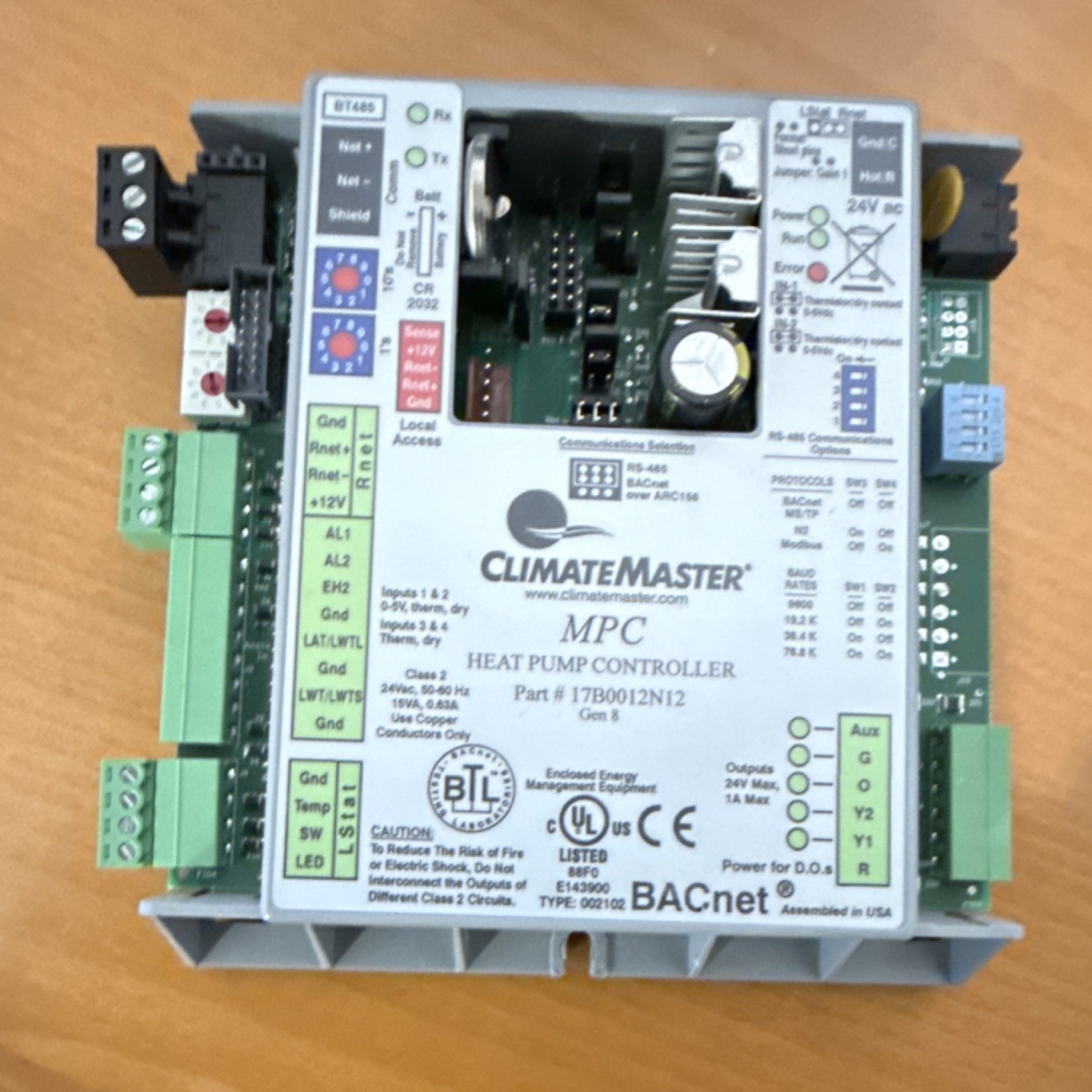 ClimateMaster MPC Gen 8 Heat Pump Controller 24V AC 6.3A 17B0012N12