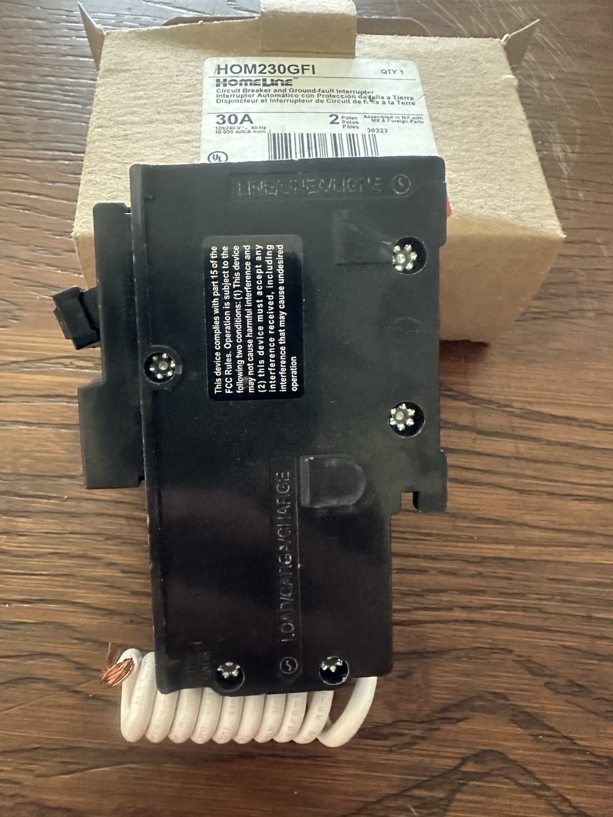 SQUARE D HOMELINE HOM230GFI HOM230GFIC 2-POLE 30A GFCI BREAKER NEW IN BOX
