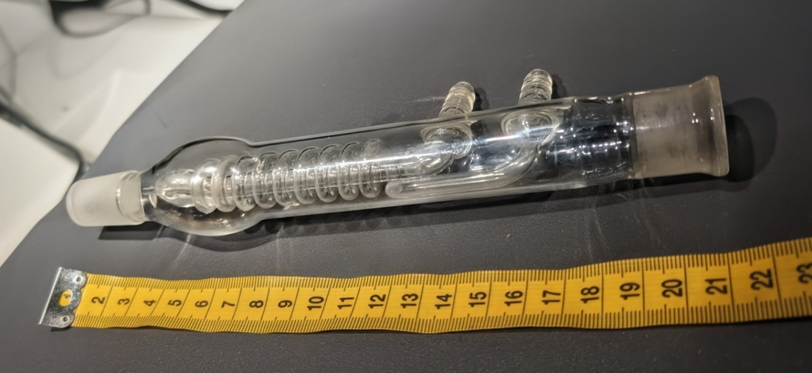 Kimble KONTES Glass Bantam-Ware 100mm Coiled Reflux Condenser 14/20 Joint 283000