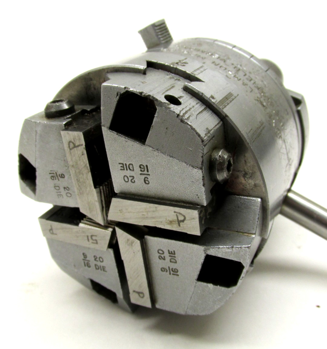 JONES & LAMSON 9/16″ THREADING DIE HEAD w/ 1″ SHANK – #20S