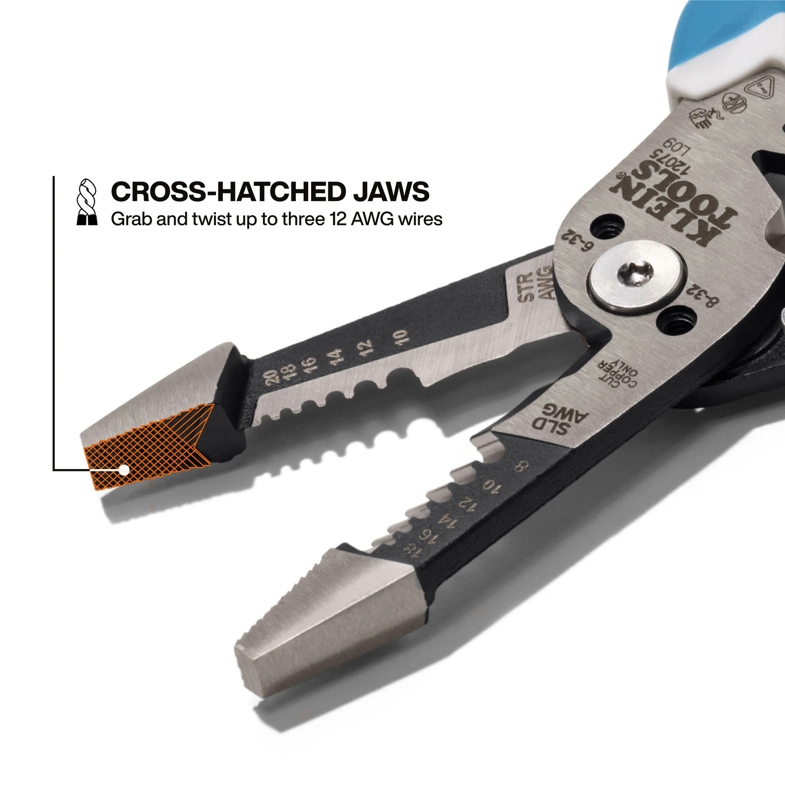 Klein Tools 12075 Slim Forged Wire Stripper / Cutter, Straight Handle