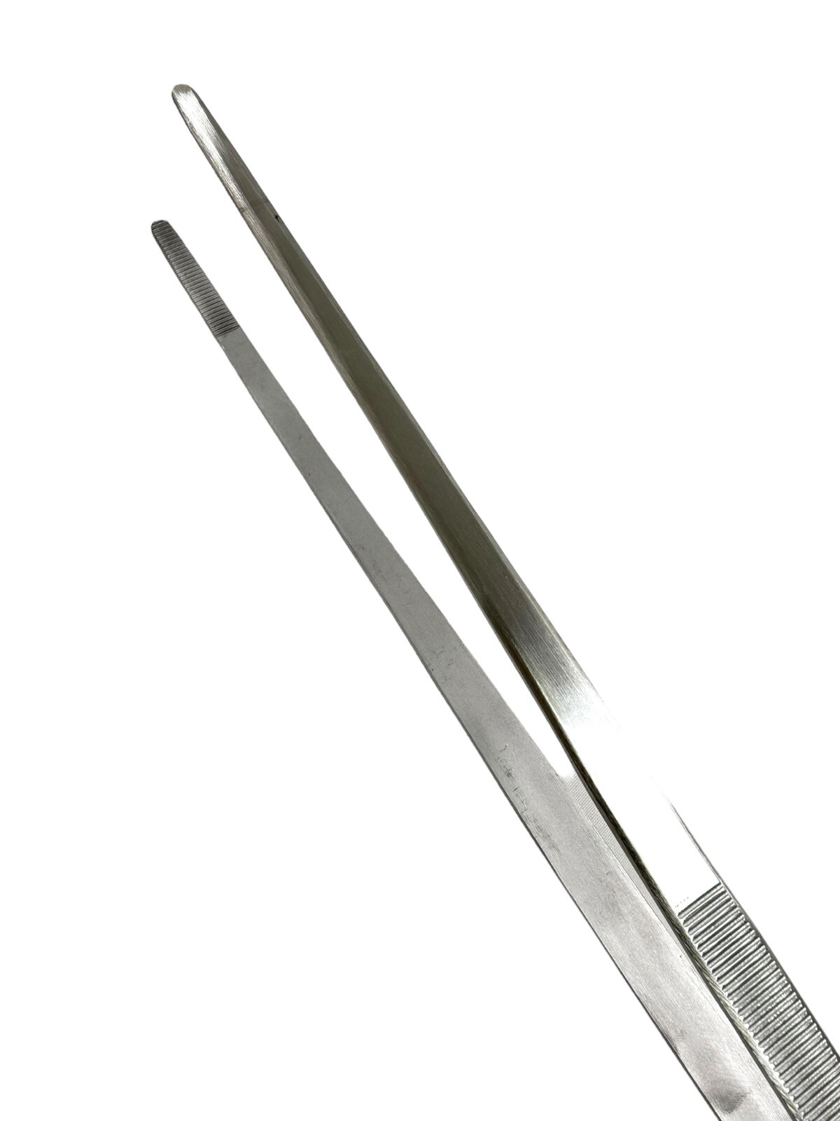 24″ Thumb Dressing Forceps, Serrated, Long Jumbo Tweezers for Aquascaping