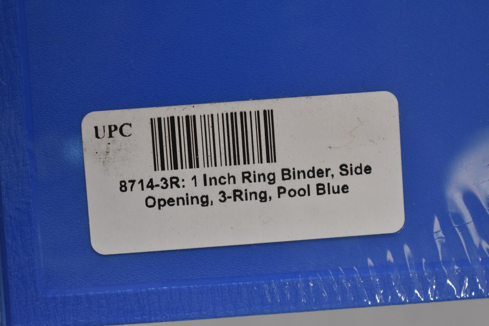 Lot Of 8 Blue 1″ 3 Ring Daily Use Binders Side Opening Office Supplies Bulk