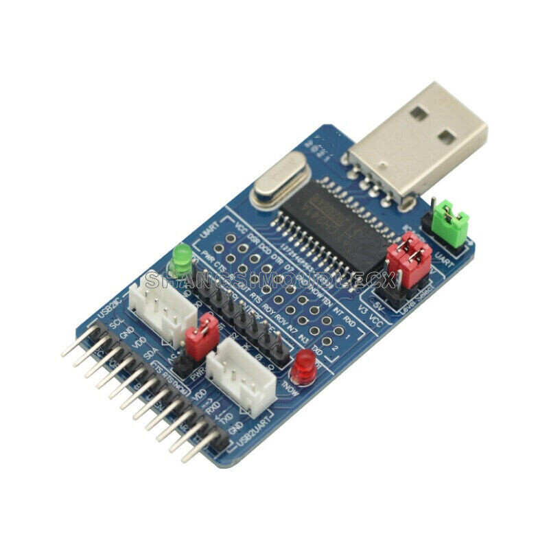 ALL IN 1 Multifunctional USB to SPI/I2C/IIC/UART/TTL/ISP Serial Adapter-