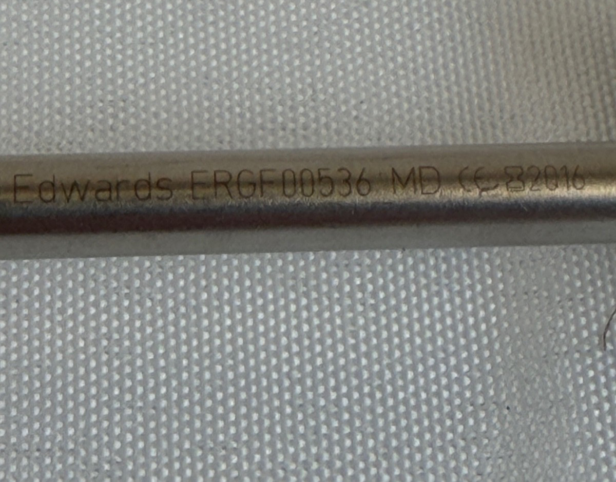 Edwards ERGF00536 MICS Double Action DeBakey Grasper 5mm x 36cm ThruPort CVOR