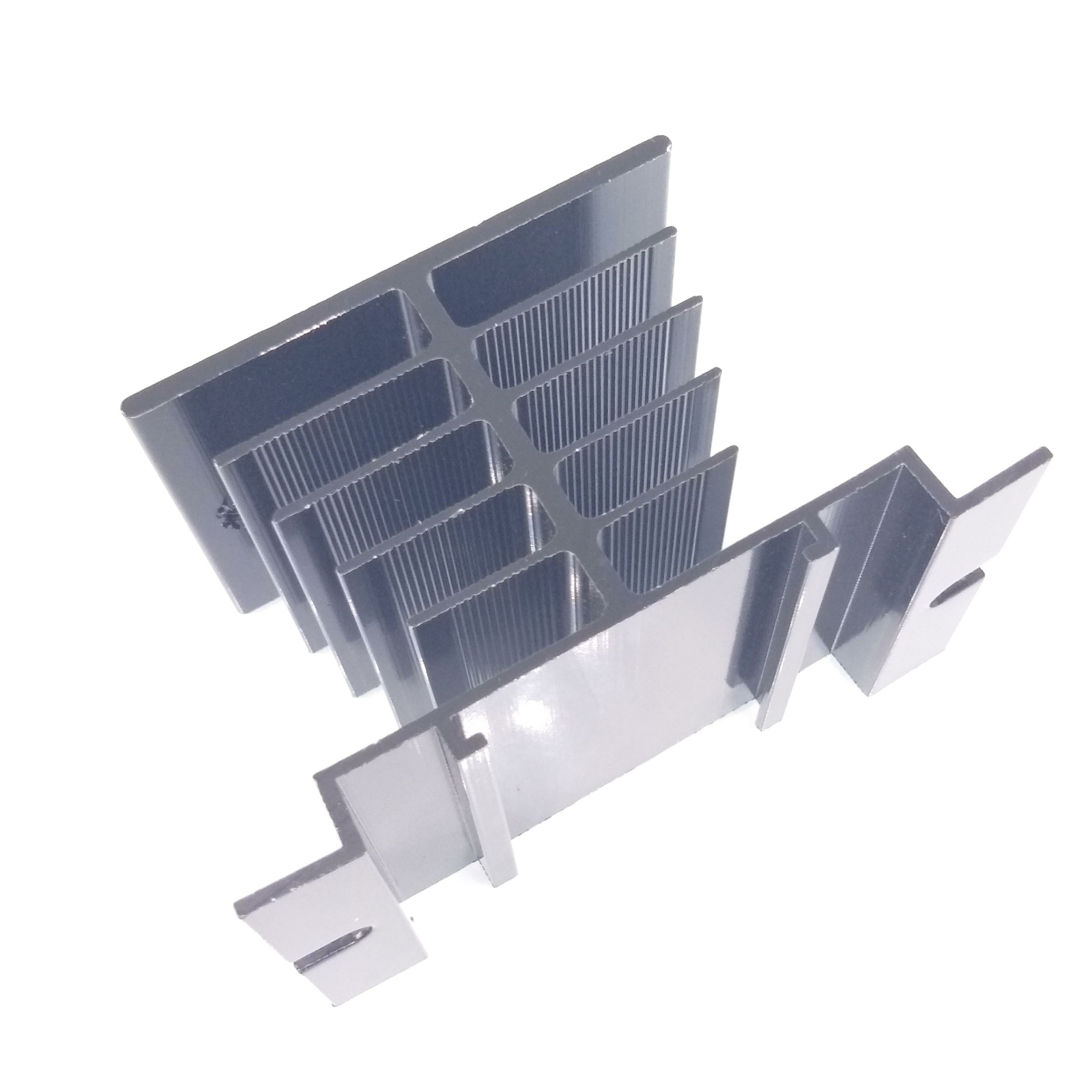 2pcs Aluminum Heat Sink 80mm x 50mm x 50mm for Solid State Relay SSR Black