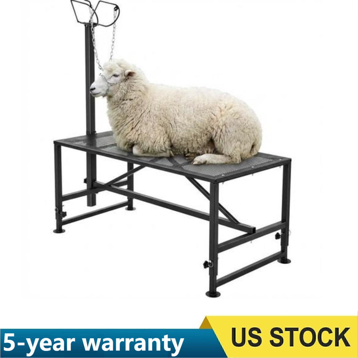 500LBS Livestock Stand Goat Trimming Stand, 47″x23″ Tabletop Goat Milking Stand