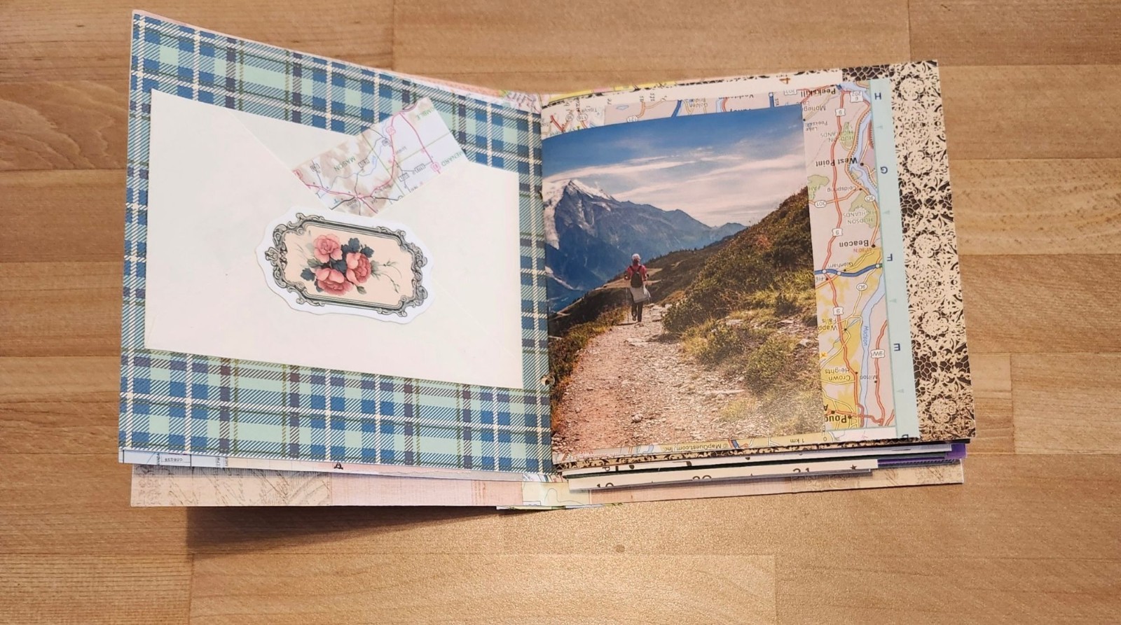 Junk Journal Travel Theme Handmade 54 pages