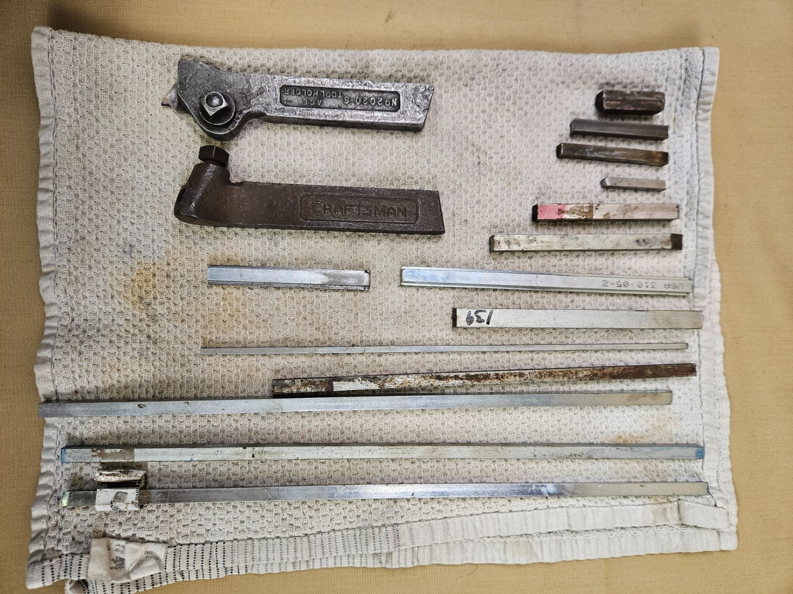Variety lathe tool holders & tool steel Ace No 2020-S & Craftsman No 2192