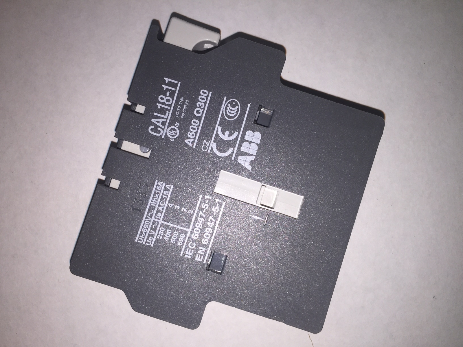UpTo 115 NEW at MostElectric: CAL18-11 ABB 1NO 1NC AUXILIARY CONTACT