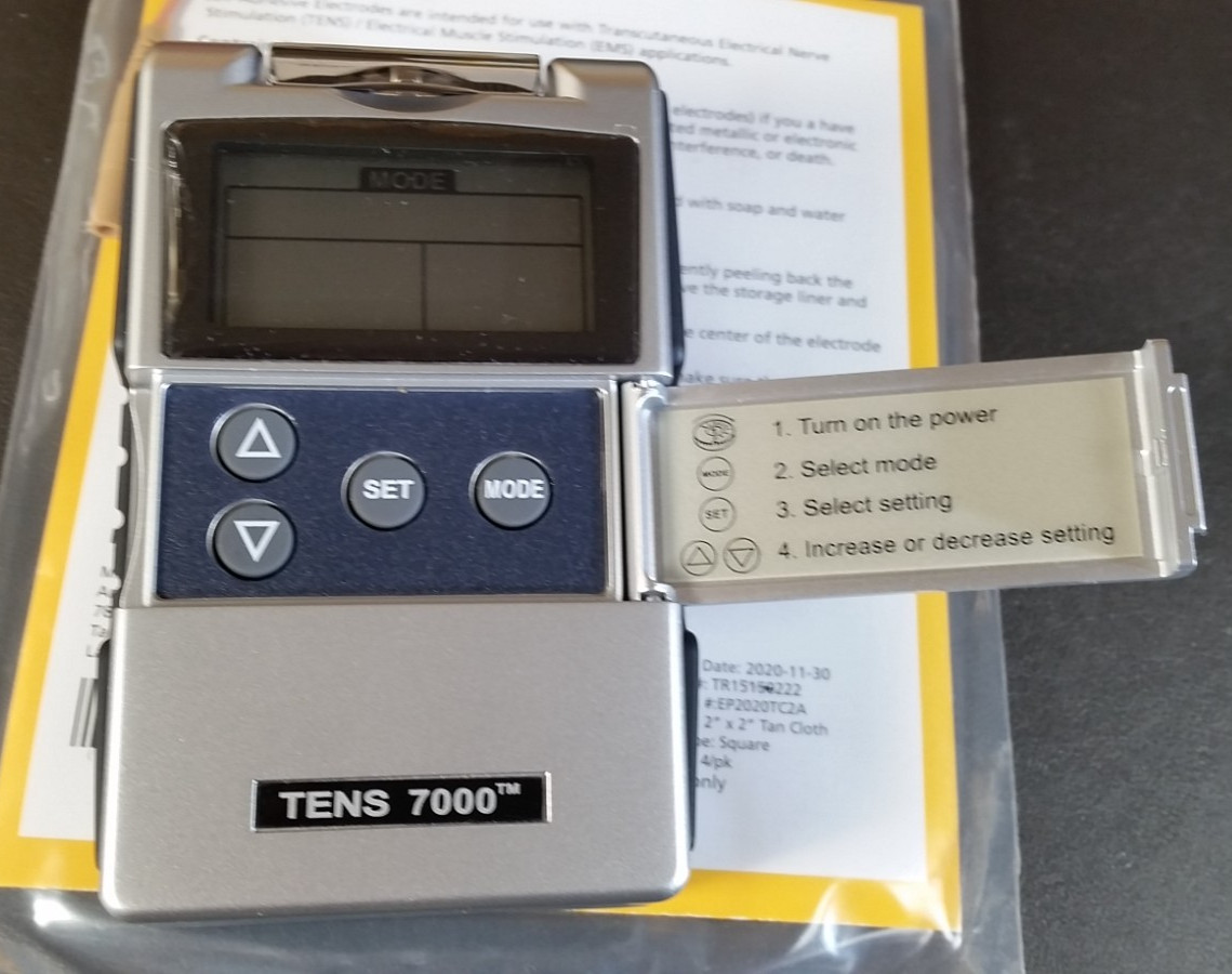 TENS 7000 2nd Edition Back Pain Relief Digital Unit / Accessories