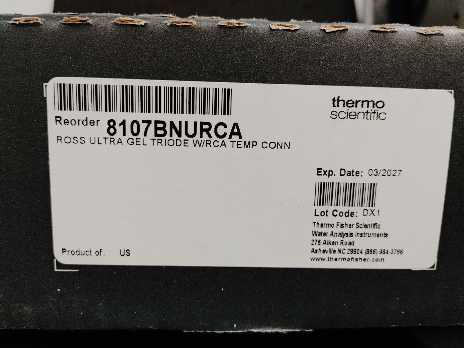 THERMO SCIENTIFIC 8107BNURCA ORION ROSS Ultra Epoxy pH/ATC Triode Electrode