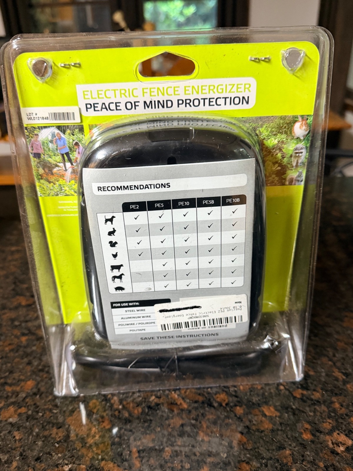 Patriot PE2 Electric Fence Energizer 2 Miles 8 Acres Patriot PE2
