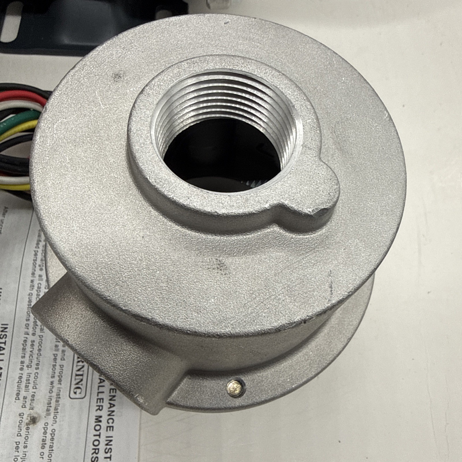 LEESON Hazardous Location Motor Class I/Class II, Rigid Base, 3/4 hp