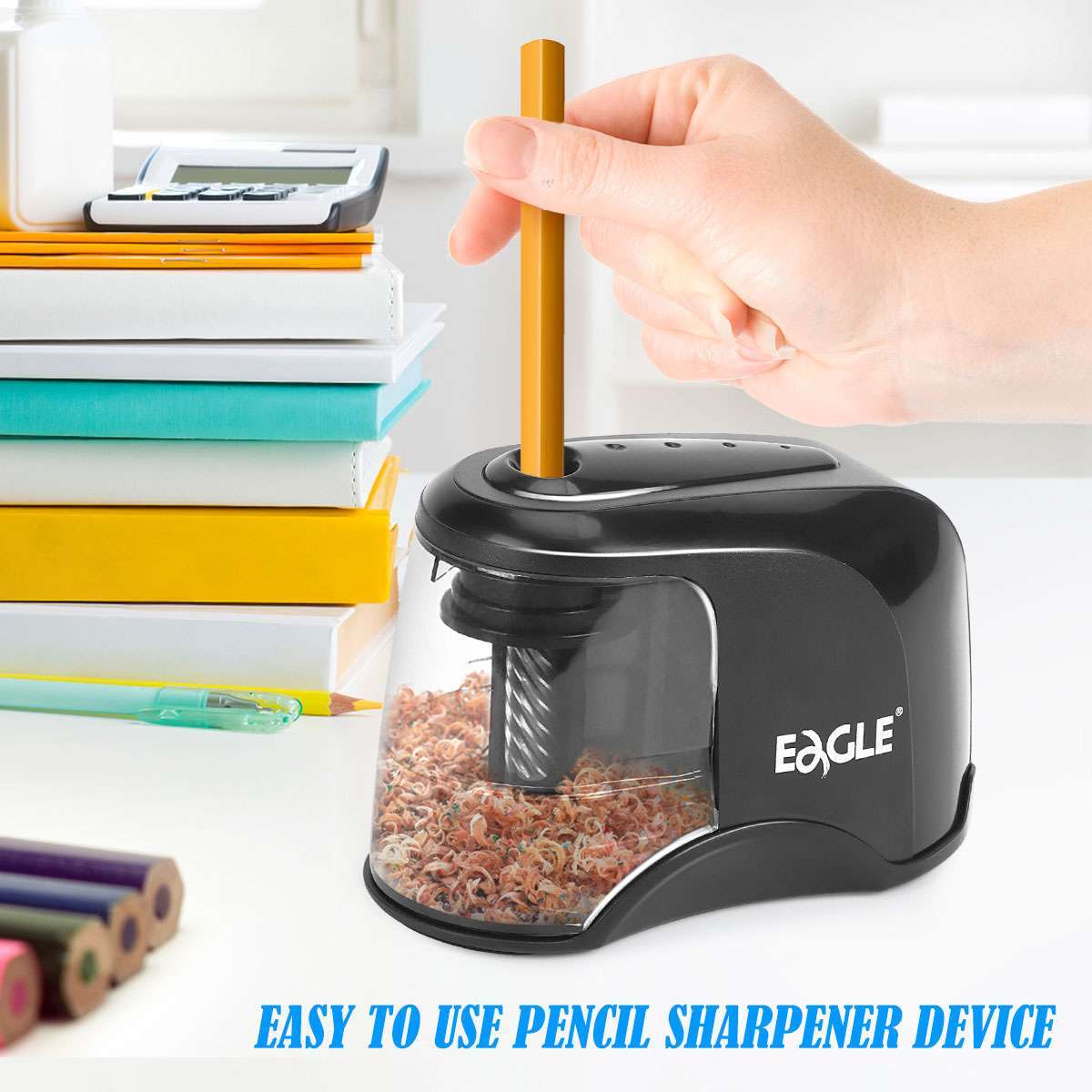 Automatic Electric Pencil Sharpener Battery Operated for Home School Office