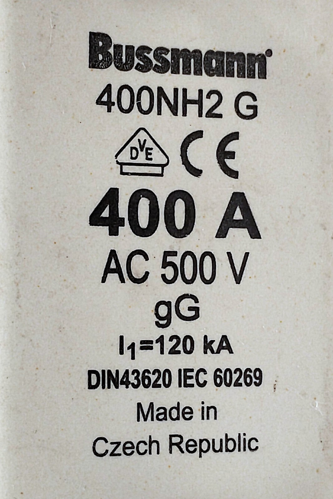 Bussmann 400NH2-G 500 V AC 400 A Fuse