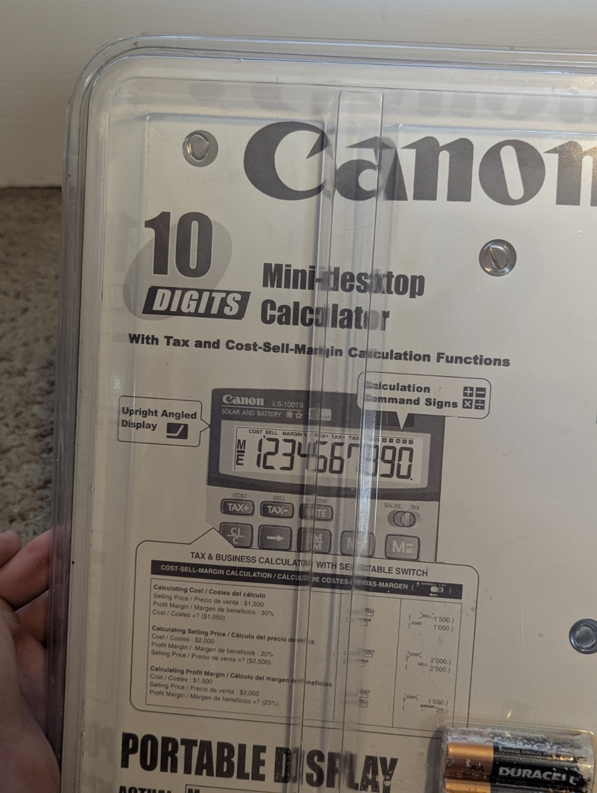 Canon LS-100TS and P26-DHII Business Pack 2-Color Printing Calculator NEW SEALED