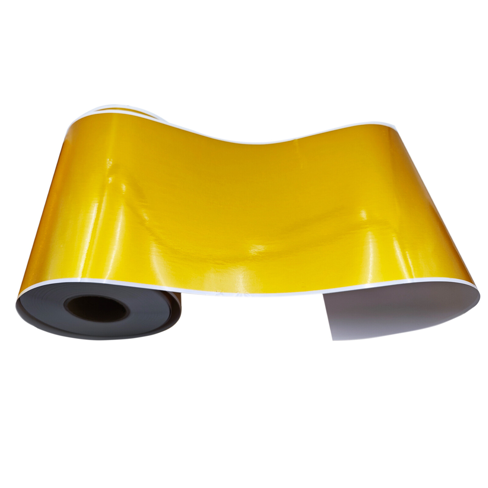 11.8in x 328ft UV DTF Golden Film A Roll Crystal Label Sticker Printing Film