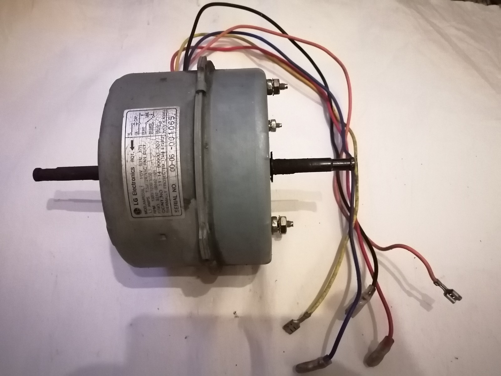 LG AMR058L1 Fedders Air Conditioner Fan Motor 11-14-90000-007