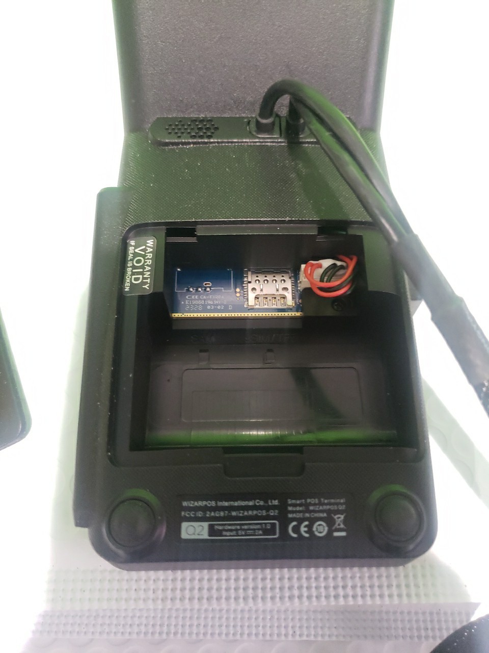 DEJAVOO WIZARPOS Q2 SMART POS 5.5″ TOUCHSCREEN TERMINAL BLACK GOOD CONDITION