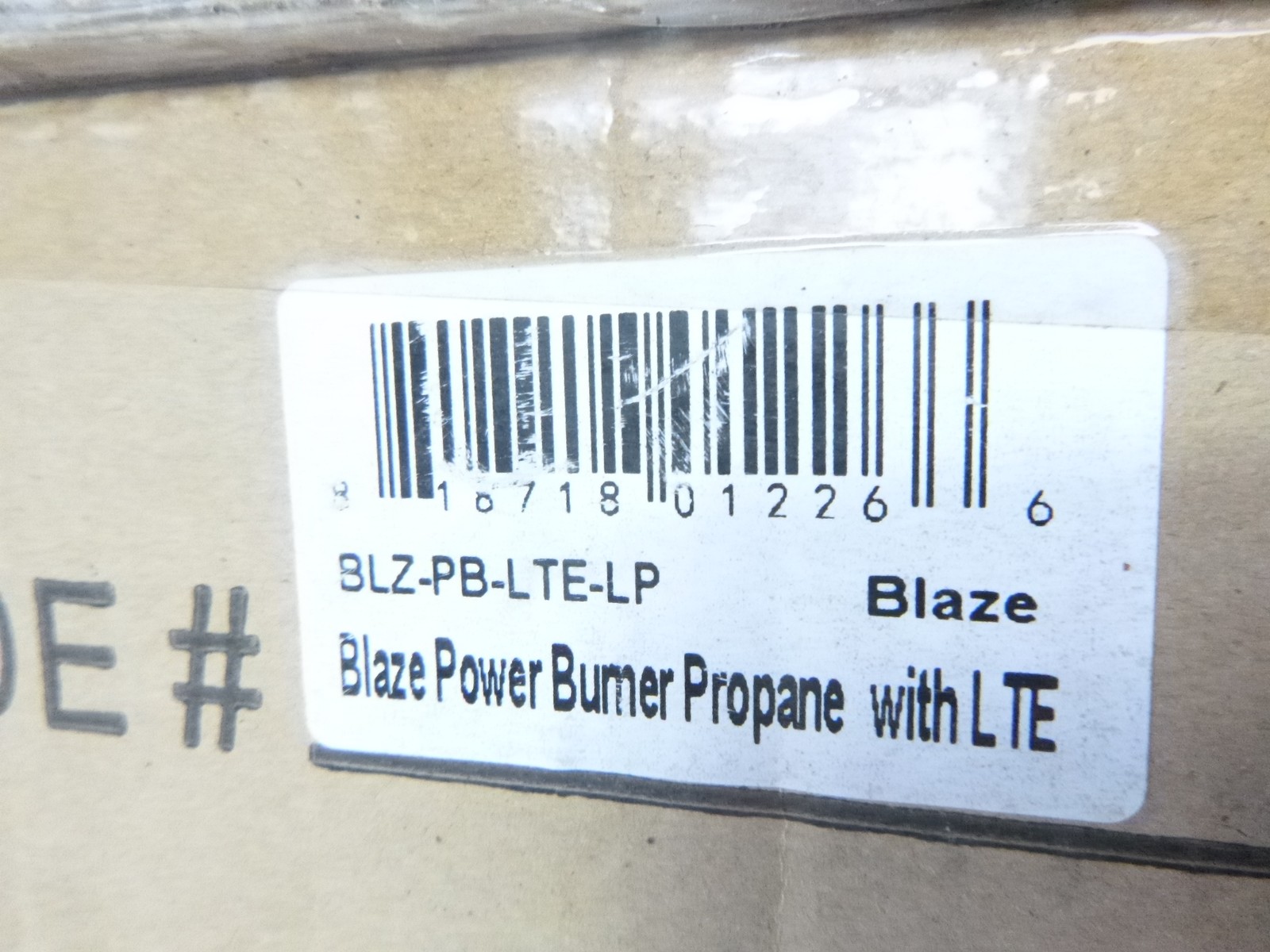 Blaze Built-In Stainless Steel LTE Power Burner w/Lights Outdoor Kitchen