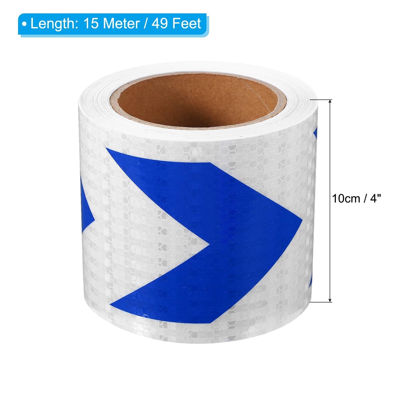 Reflective Tape, 4 Inch x 49 ft Waterproof Self Adhesive High Visibility Safe…