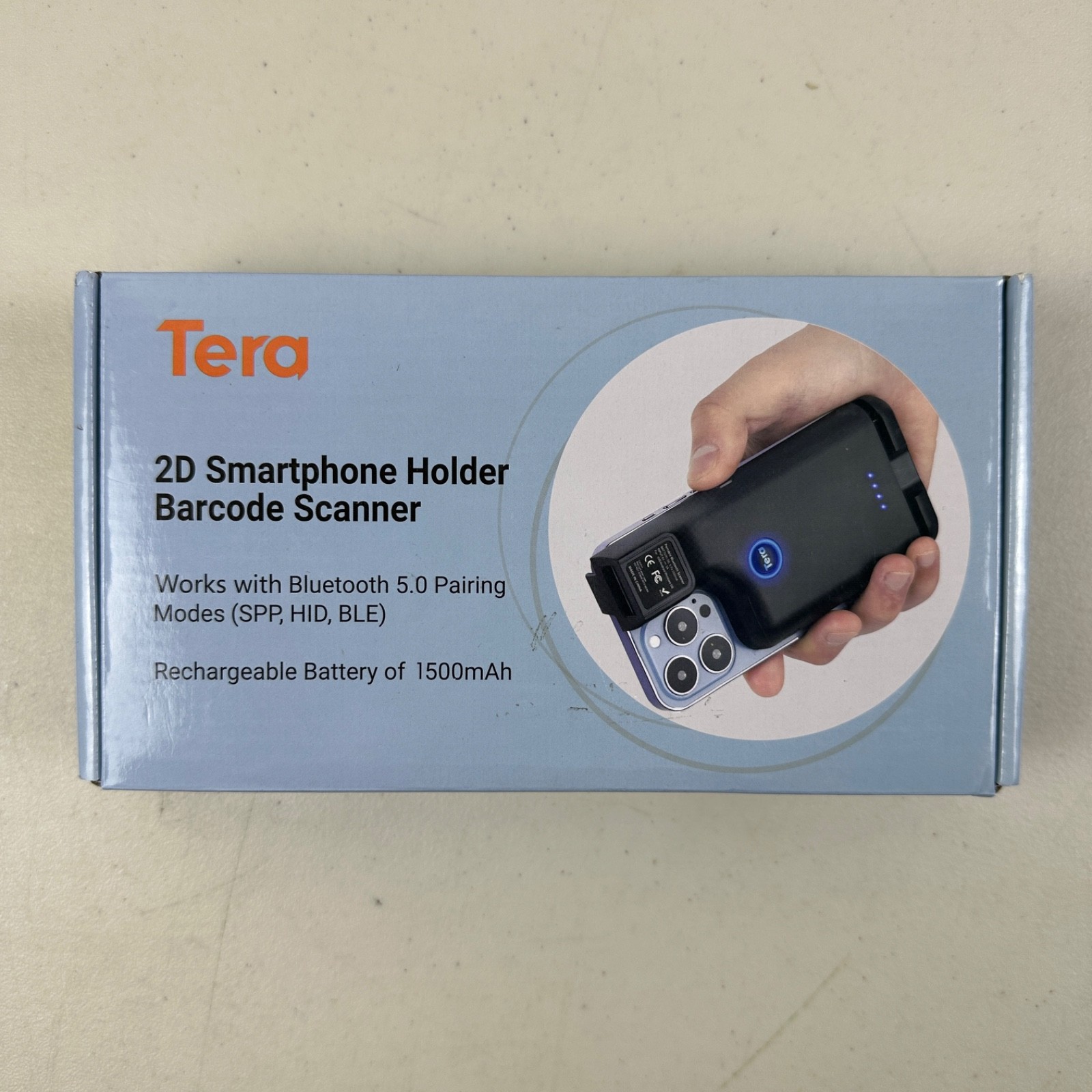 Tera Wireless 1D 2D QR Barcode Scanner Portable Back Clip 3 in 1 2.4GHz 0013