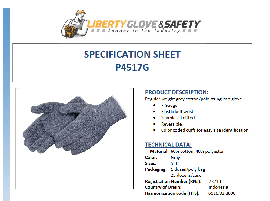 300 PAIR GRAY STRING KNIT WORK GLOVES 60% COTTON 40% POLYESTER NEW GREY CASE LOT