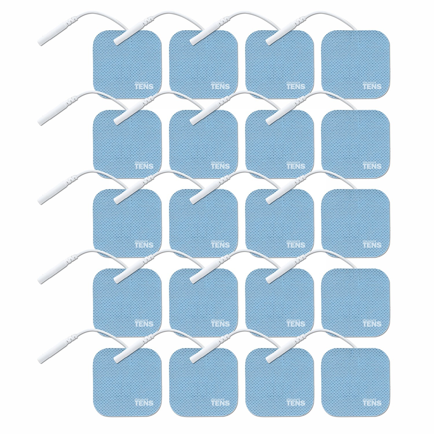 HEALTHMATEFOREVER Compatible Premium Replacement Wired Electrodes, 2″x2″ 20Pk