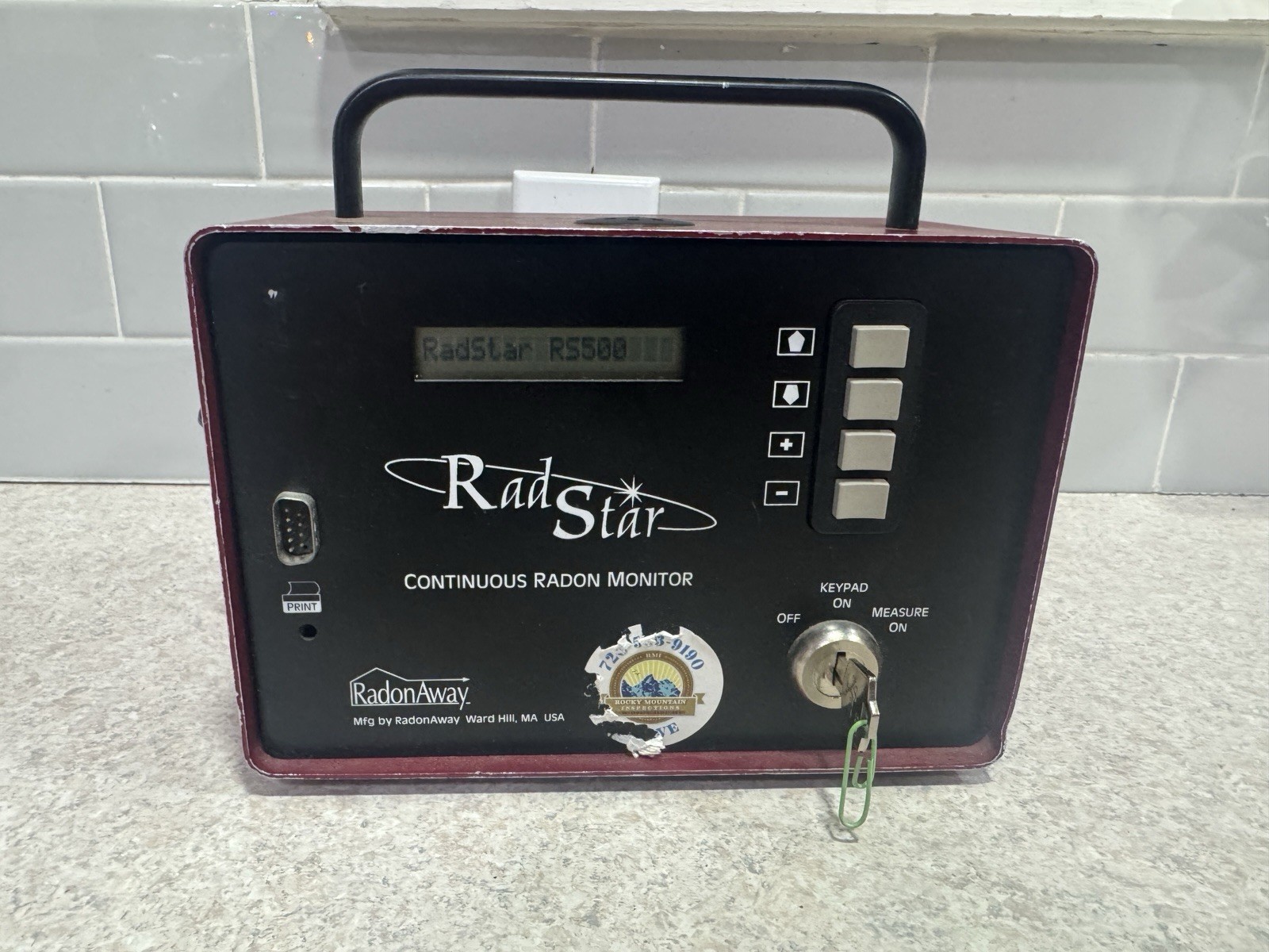 Radstar RS500 Radon Continiuos Monitor